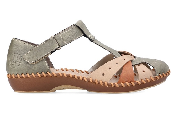 Rieker ballerines m1655.54 cuir beige5674401_3