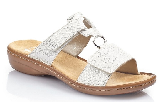 Rieker mule 608p9.80 cuir blanc5674701_1