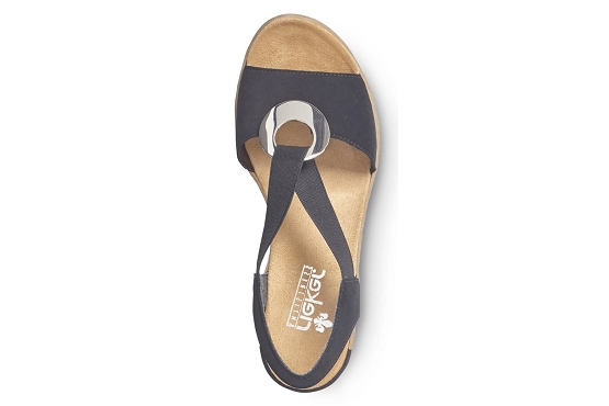 Rieker sandales nu pieds 624h6.00 cuir noir5676001_4