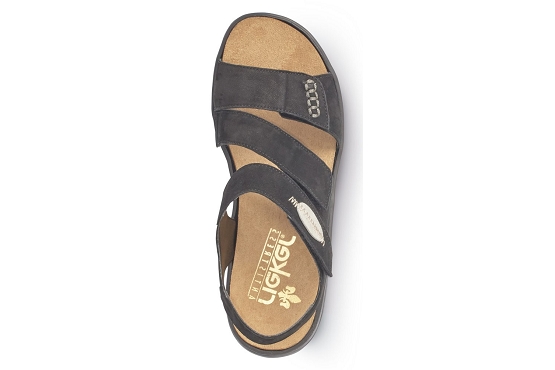 Rieker sandales nu pieds 64573.00 cuir noir5676301_4