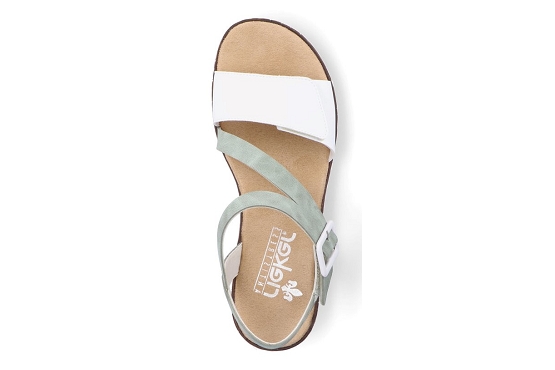 Rieker sandales nu pieds v3660.52 cuir blanc5676601_4