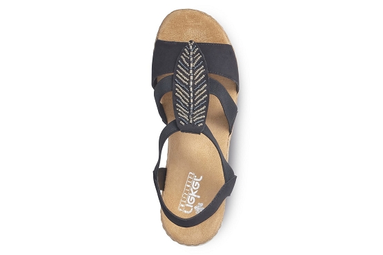 Rieker sandales nu pieds v02c1.00 cuir noir5677401_4