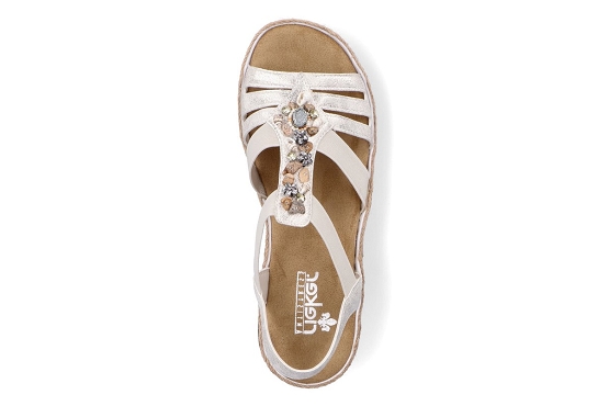 Rieker sandales nu pieds v7949.90 cuir beige5677501_4