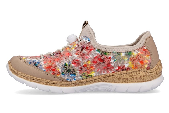 Rieker baskets sneakers n4263.90 cuir multi5677701_2