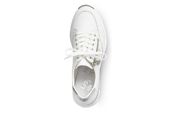 Rieker baskets sneakers n4322.80 cuir blanc5677901_4