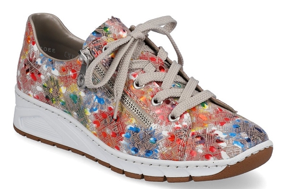 Rieker baskets sneakers n3302.91 cuir multi5678001_1