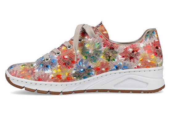 Rieker baskets sneakers n3302.91 cuir multi5678001_2