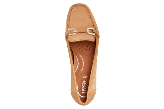 Geox mocassins d84bma  00021 cuir camel5678201_5