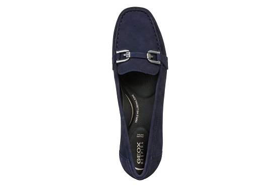 Geox mocassins d84bma  00032 cuir marine5678301_5