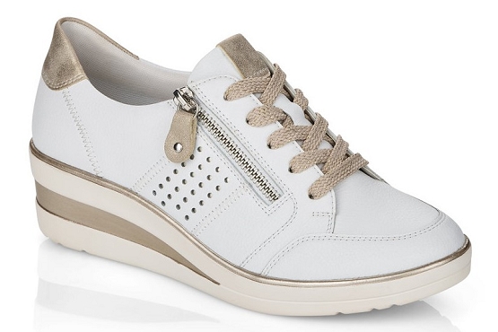 Remonte baskets sneakers r7215.80 cuir blanc5688001_1