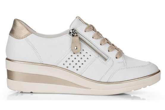 Remonte baskets sneakers r7215.80 cuir blanc5688001_3