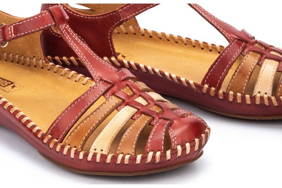 Pikolinos sandales nu pieds 655.0843c1 cuir sandia5693501_4