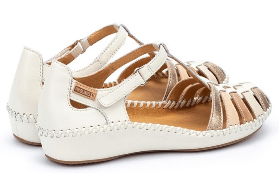 Pikolinos sandales nu pieds 655.0843c2 cuir blanc5693601_2