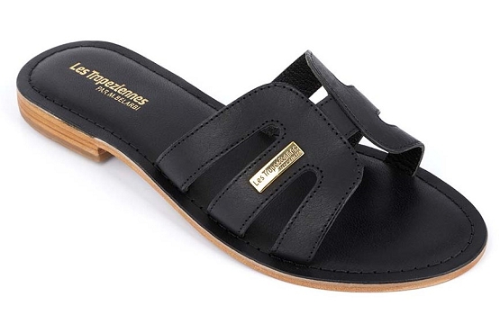 Les tropeziennes sandales nu pieds damia noir5696801_1