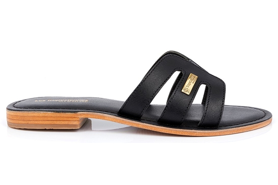 Les tropeziennes sandales nu pieds damia noir5696801_2