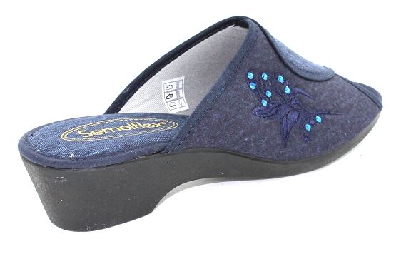 Semelflex pantoufles sheila tissu jeans5700301_3