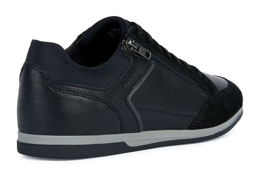 Geox baskets sneakers u354gb cuir noir5720701_4
