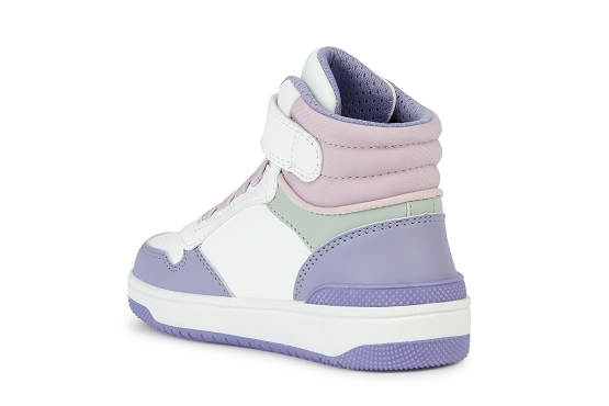 Geox baskets sneakers j36hxa cuir lilas5721301_3