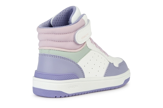 Geox baskets sneakers j36hxa cuir lilas5721301_4