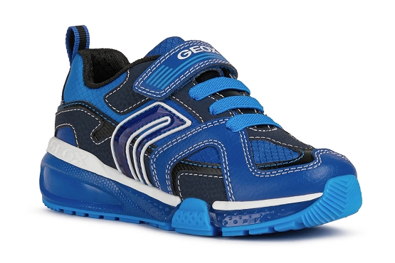 Geox baskets sneakers j16fea cuir bleu5729101_1
