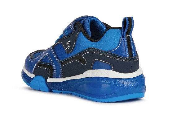 Geox baskets sneakers j16fea cuir bleu5729101_3