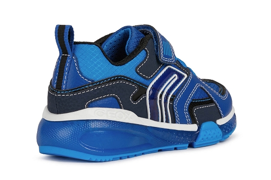 Geox baskets sneakers j16fea cuir bleu5729101_4