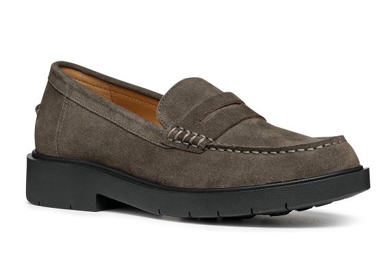 Geox mocassins d25qra cuir gris5730901_1