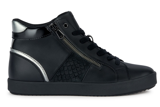 Geox baskets sneakers d366hd cuir noir5731201_2
