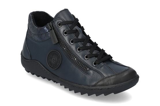 Remonte baskets sneakers r1477.15 cuir noir5732401_1