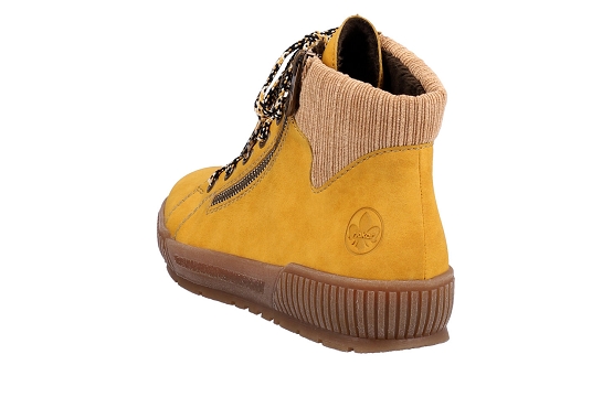 Rieker baskets sneakers n0709.68 cuir jaune5734801_3