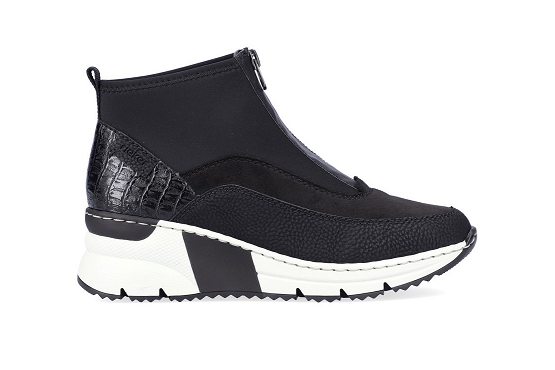 Rieker baskets sneakers n6352.00 cuir noir5735701_5