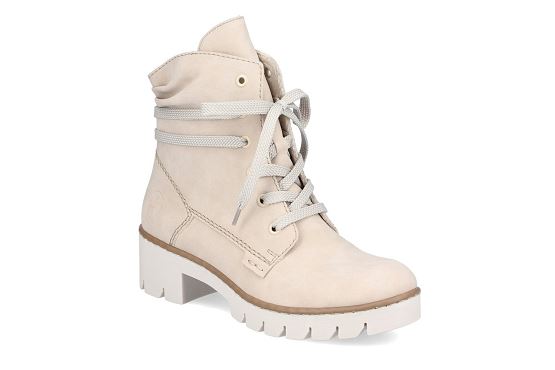 Rieker boots bottine x5717.62 cuir beige5736001_1