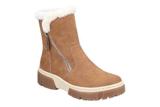 Rieker boots bottine x8661.24 cuir camel5736301_1