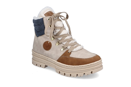 Rieker boots bottine z1810.60 cuir blanc5736801_1