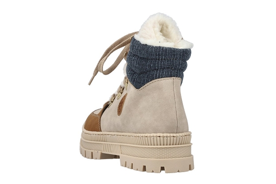 Rieker boots bottine z1810.60 cuir blanc5736801_3