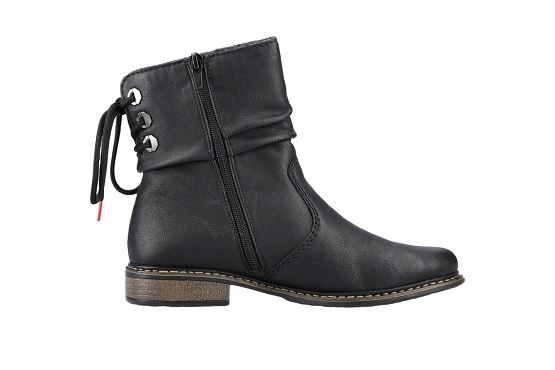 Rieker boots bottine z49l1.00 cuir noir5736901_2