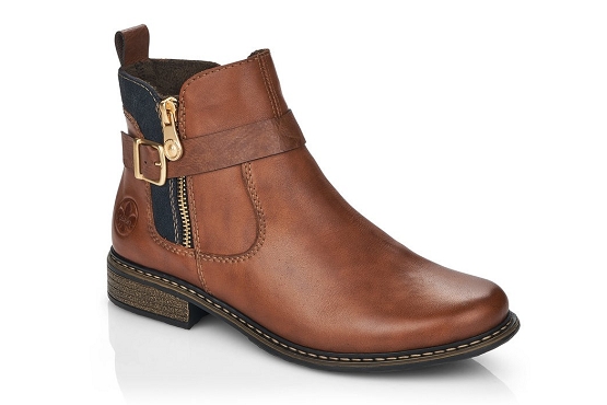 Rieker boots bottine z4959.22 cuir marron5737001_1