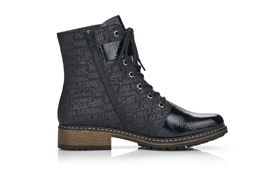 Rieker boots bottine z6802.00 cuir noir5737201_2