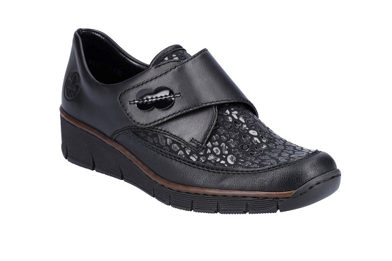 Rieker velcro 537c0.00 cuir noir5738101_1