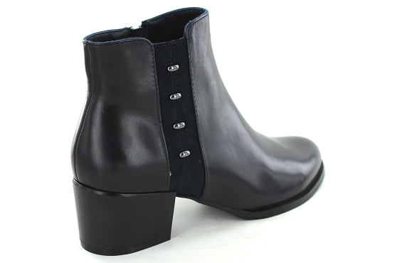 Regarde le ciel boots bottine jolene.24.5240 cuir navy5739501_2