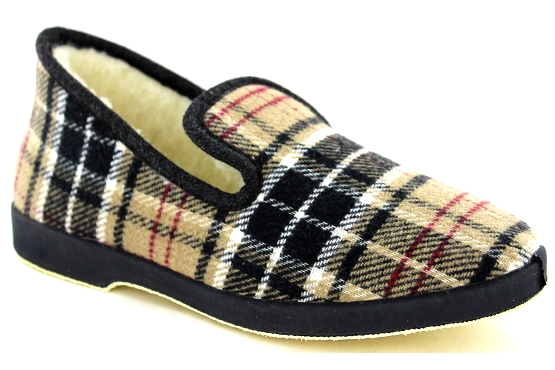 La maison de l espadrille pantoufles 7672.6 tissu noir5741001_1