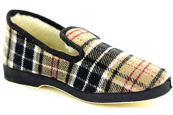 La maison de l espadrille pantoufles 7672.6 tissu noir5741001_3