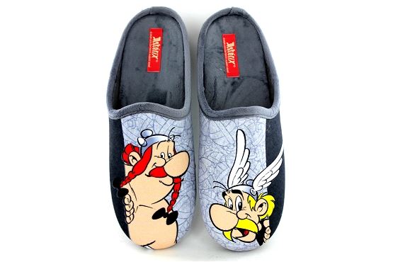 La maison de l espadrille pantoufles a11f.6 asterix tissu gris5741101_1