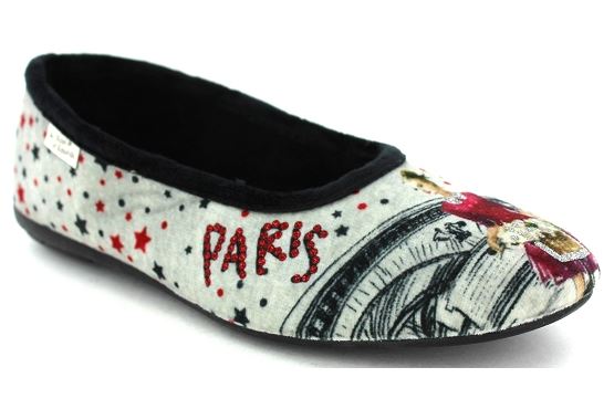 La maison de l espadrille pantoufles 6042.6 paris tissu noir5742401_1