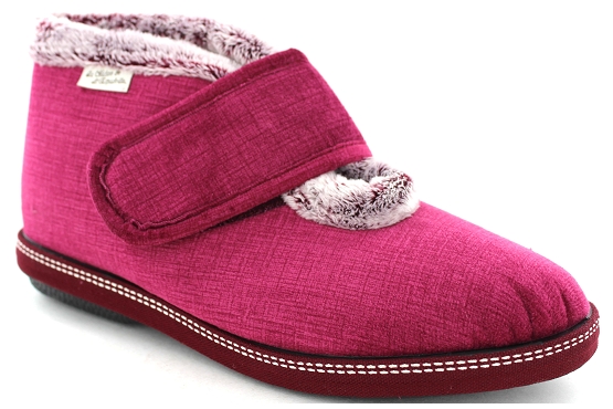 La maison de l espadrille pantoufles 6830.6 tissu bordeaux5743901_1