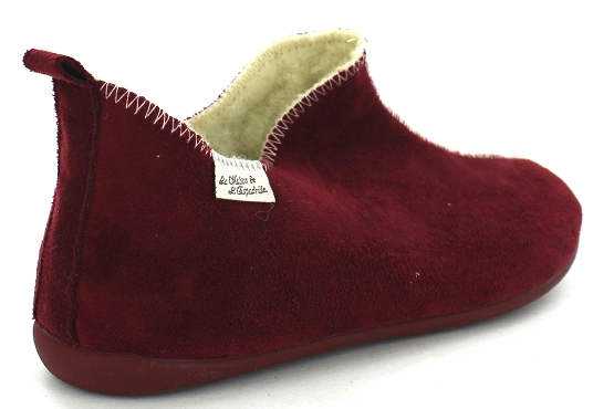 La maison de l espadrille pantoufles 6030.6 tissu bordeaux5744301_2