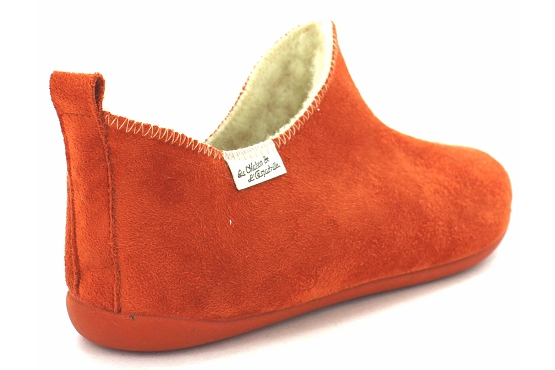 La maison de l espadrille pantoufles 6030.6 tissu orange5744601_2