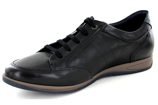 Fluchos baskets sneakers f1280 cuir noir5745101_2