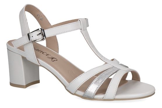 Caprice sandales nu pieds 28308.42.191 cuir blanc5762001_1