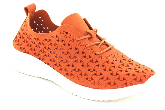 Eoligeros baskets sneakers liberte cuir orange5762801_1